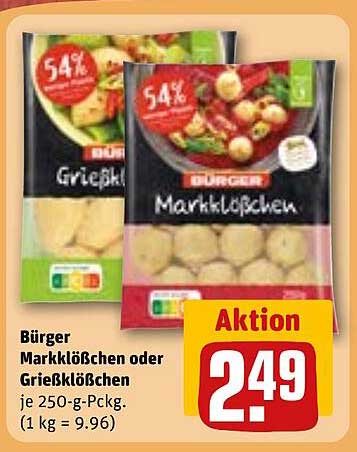 Bürger Markklößchen oder Grießklößchen