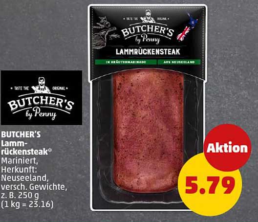 BUTCHER'S Lammrückensteak*