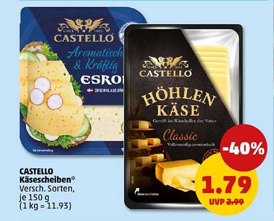 CASTELLO Käse scheiben*