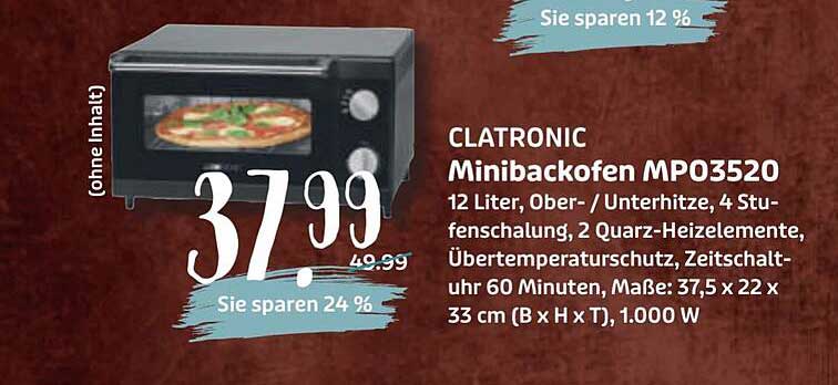 CLATRONIC Minibackofen MPO3520