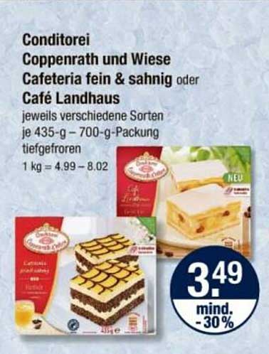 Conditorei Coppenrath und Wiese Cafeteria fein & sahnig oder Café Landhaus