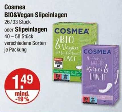 Cosmea BIO&Vegan Slipeinlagen