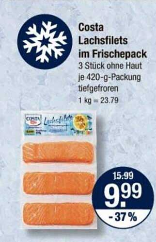 Costa Lachsfilets im Frischepack