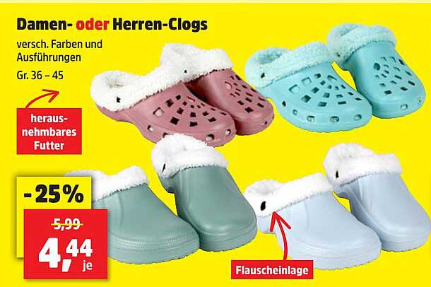 Damen- oder Herren-Clogs