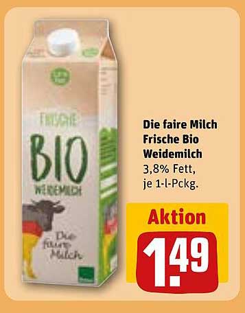 Die faire Milch Frische Bio Weidemilch