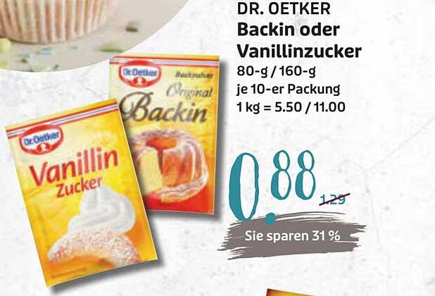 DR. OETKER Backin oder Vanillinzucker