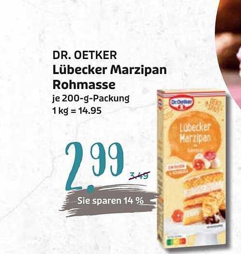 DR. OETKER Lübecker Marzipan Rohmasse