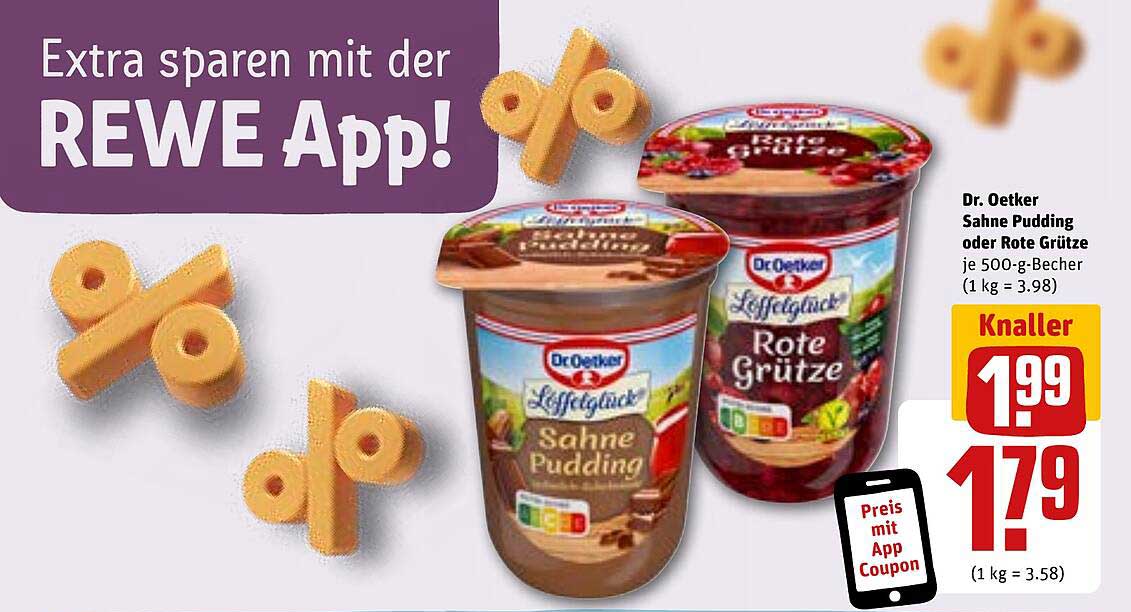 Dr. Oetker Sahne Pudding oder Rote Grütze