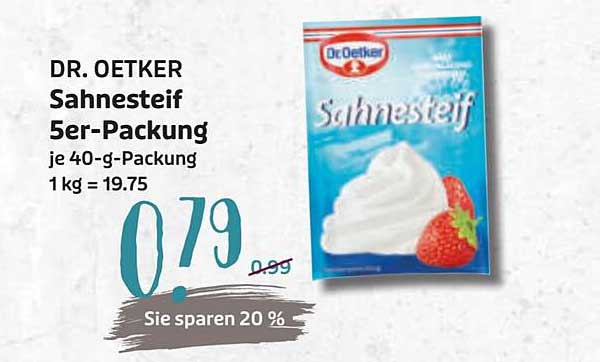 DR. OETKER Sahne steif 5er-Packung