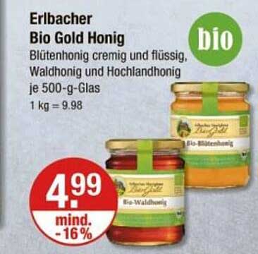 Erlbacher Bio Gold Honig