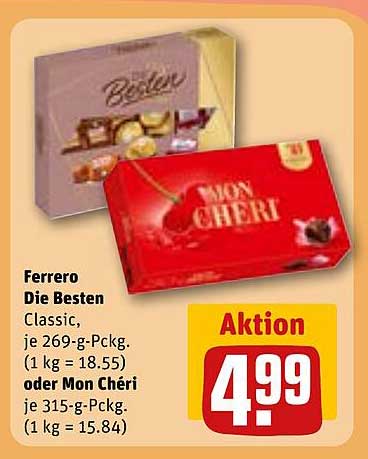 Ferrero Die Besten oder Mon Chéri