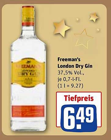 Freeman's London Dry Gin