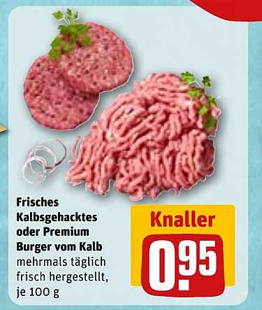 Frisches Kalbsgehacktes oder Premium Burger vom Kalb