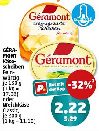 Géramont Käse­scheiben Fein-würzig