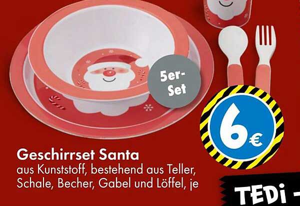 Geschirrset Santa