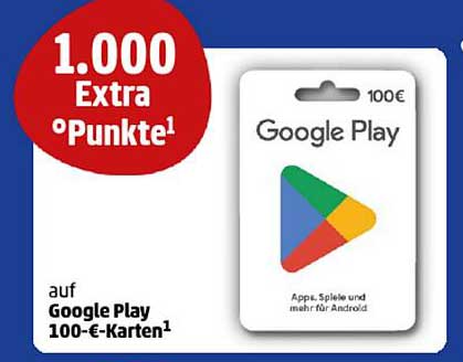 Google Play 100€-Karten