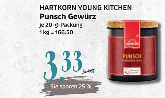 HARTKORN YOUNG KITCHEN Punsch Gewürz