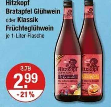 Hitzkopf Bratapfel Glühwein oder Klassik Früchteglühwein