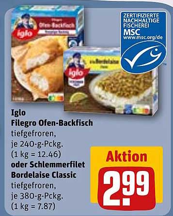 Iglo Filegro Ofen-Backfisch