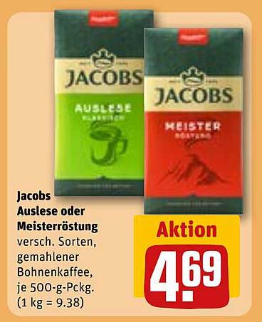 Jacobs Auslese oder Meisterröstung