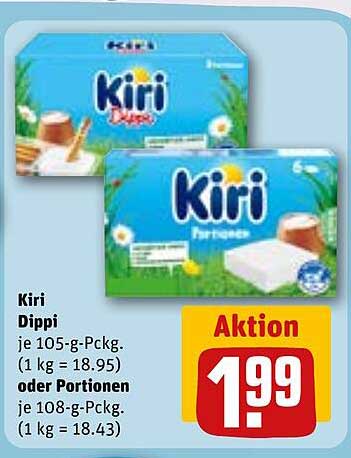 Kiri Dippi oder Portionen