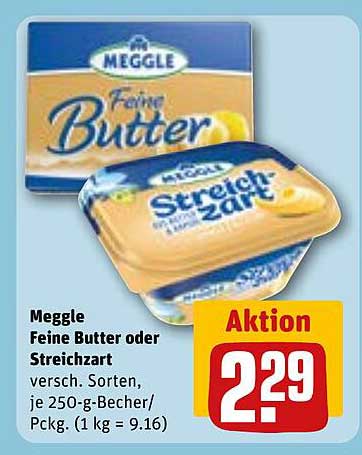 Meggle Feine Butter oder Streichzart