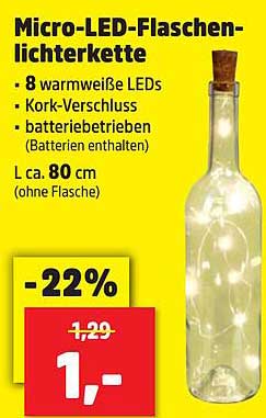 Micro-LED-Flaschenlichterkette