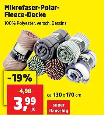 Mikrofaser-Polar-Fleece-Decke