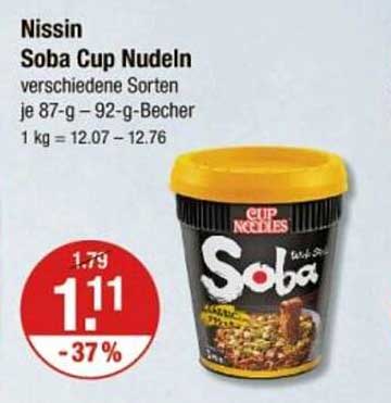 Nissin Soba Cup Nudeln