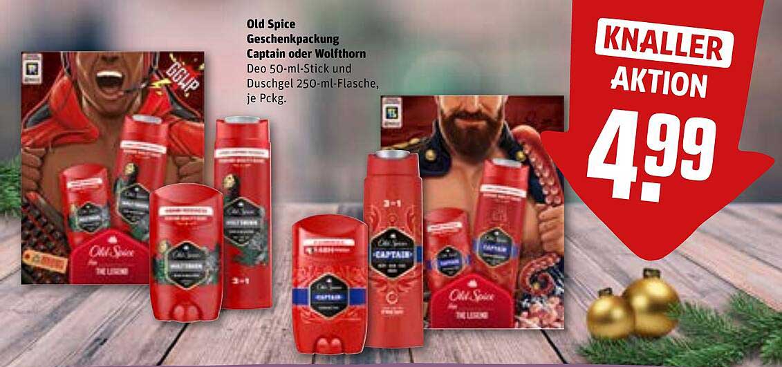 Old Spice Geschenkpackung Captain oder Wolthor