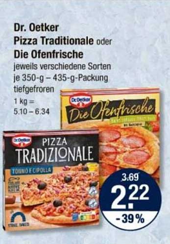 Pizza Traditionale oder Die Ofenfrische