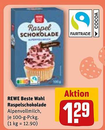 REWE Beste Wahl Raspelschokolade