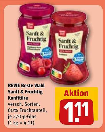 REWE Beste Wahl Sanft & Fruchtig Konfitüre