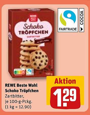 REWE Beste Wahl Schoko Tröpfchen