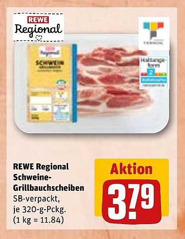 REWE Regional Schweine-Grillbauchscheiben