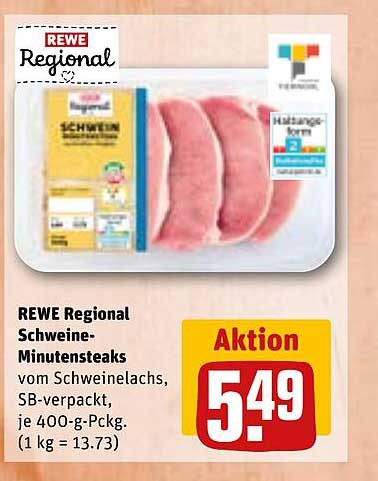 REWE Regional Schweine-Minutensteaks