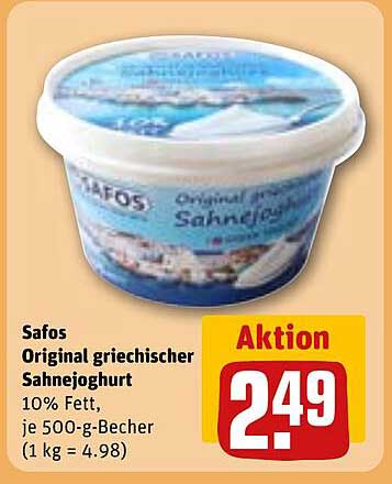 Safos Original griechischer Sahnejoghurt