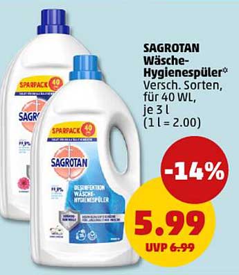 SAGROTAN Wäsche-Hygienespüler