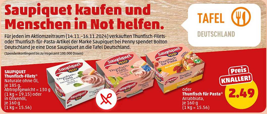 Saupiquet Thunfisch-Filets