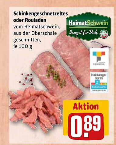 Schinkengeschnetzeltes oder Rouladen