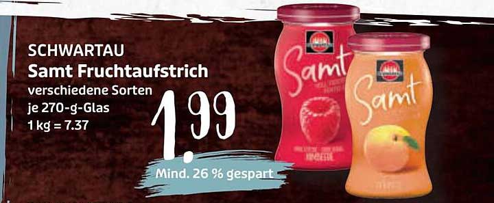 SCHWARTAU Samt Fruchtaufstrich