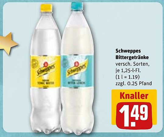 Schweppes Bittergetränke