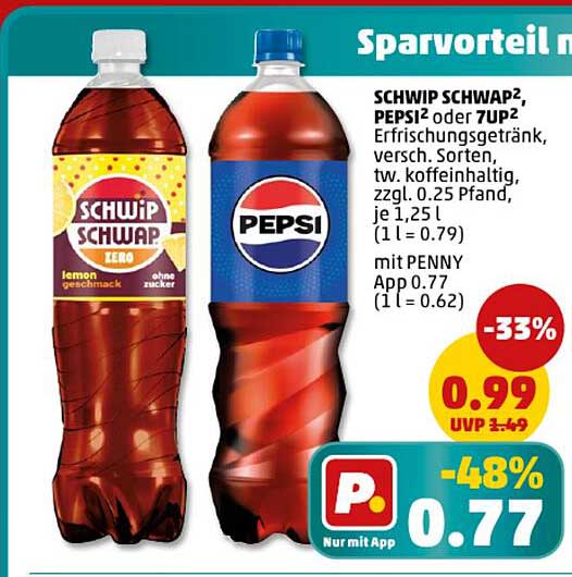 SCHWIP SCHWAP², PEPSI² oder 7UP²