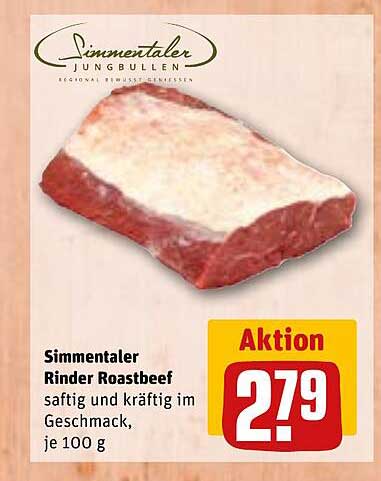 Simmentaler Rinder Roastbeef