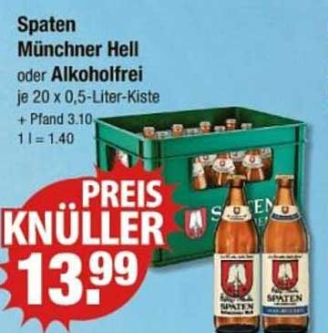 Spaten Münchner Hell oder Alkoholfrei