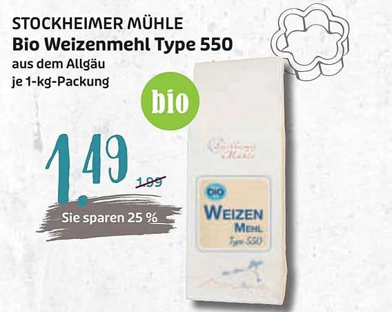 STOCKHEIMER MÜHLE Bio Weizenmehl Type 550