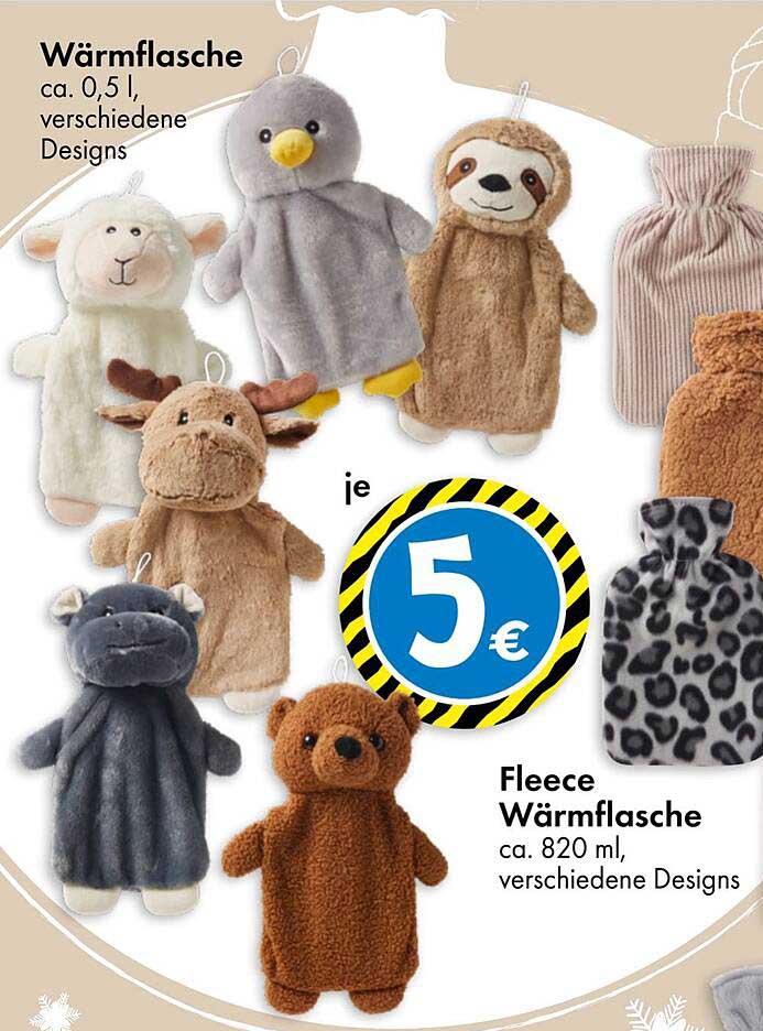 Wärmflasche  
Fleece Wärmflasche