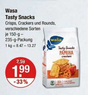 Wasa Tasty Snacks Paprika