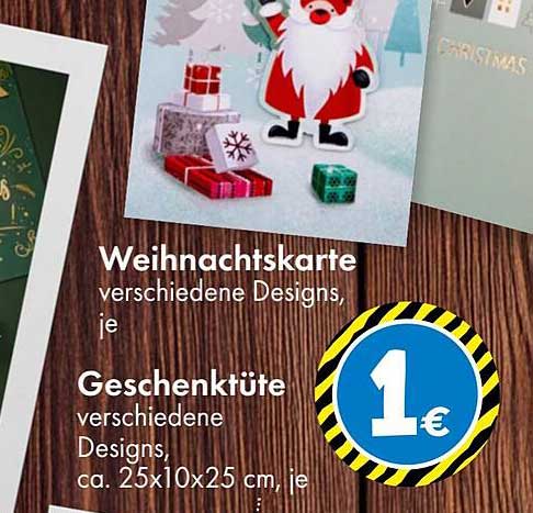 Weihnachtskarte  
Geschenktüte