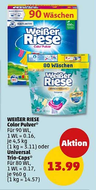 WEIßER RIESE Color Pulver  
Universal Trio-Caps  